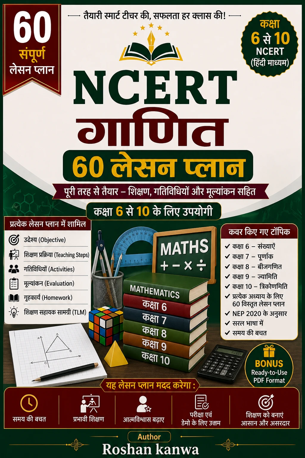 Class 6 7 8 9 10 Maths Lesson Plan Pdf in Hindi for b.ed. maths lesson plan pdf