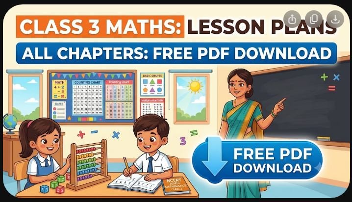 BEST Maths Lesson Plan Class 3 (All Chapters) PDF Download – NCERT English Medium