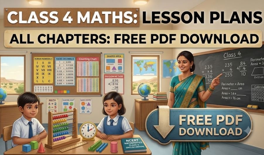 Class 4 Maths Lesson Plan English Medium PDF
