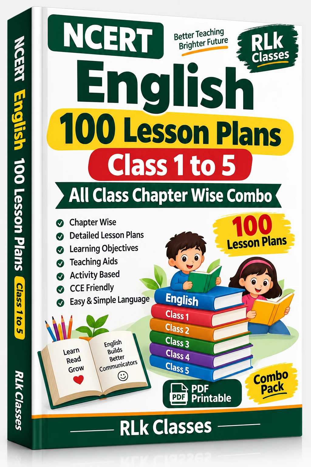 D.El.Ed / BSTC Lesson Plan English class 1 to 5 PDF Download | NCERT + Grammar