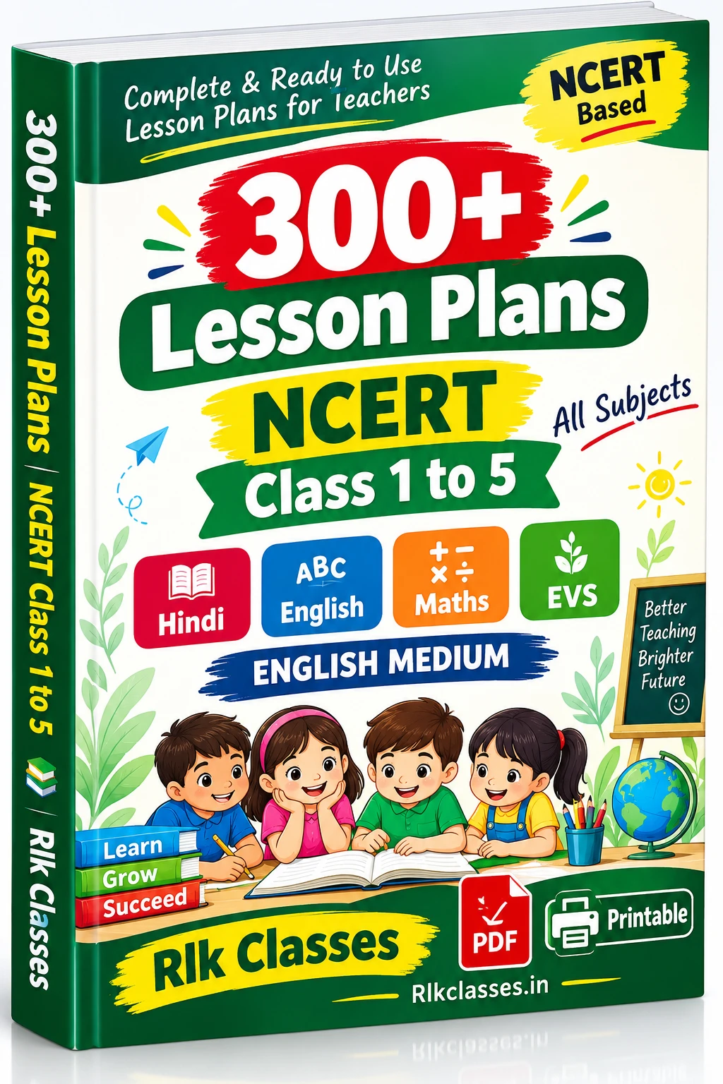 400+ Lesson Plan for class 1 to 5 in English Pdf Download (All Subjects)